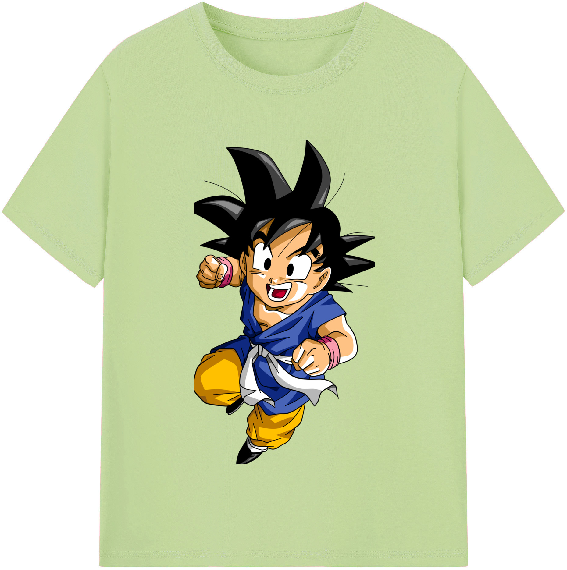 （画像用） ドラゴンボール 孫悟天 そん ごてん DRAGON BALL Son Goten 綿100％半袖Tシャツ（フロントプリント）